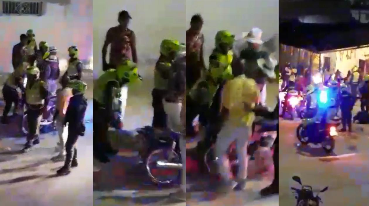 Momentos del incidente. 