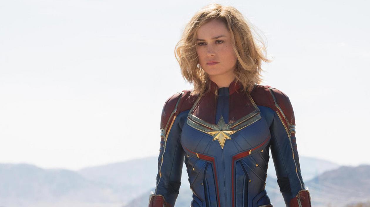 La actriz Brie Larson es 'Capitana Marvel'.