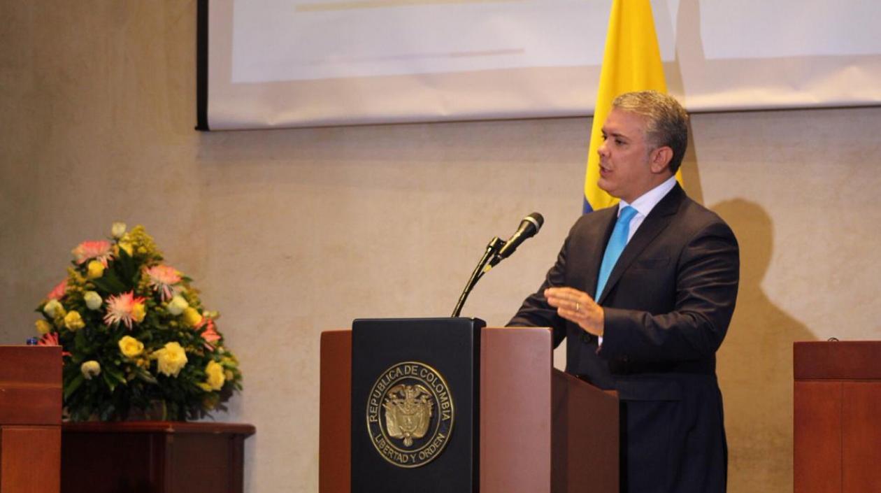 El Presidente de la República, Iván Duque.