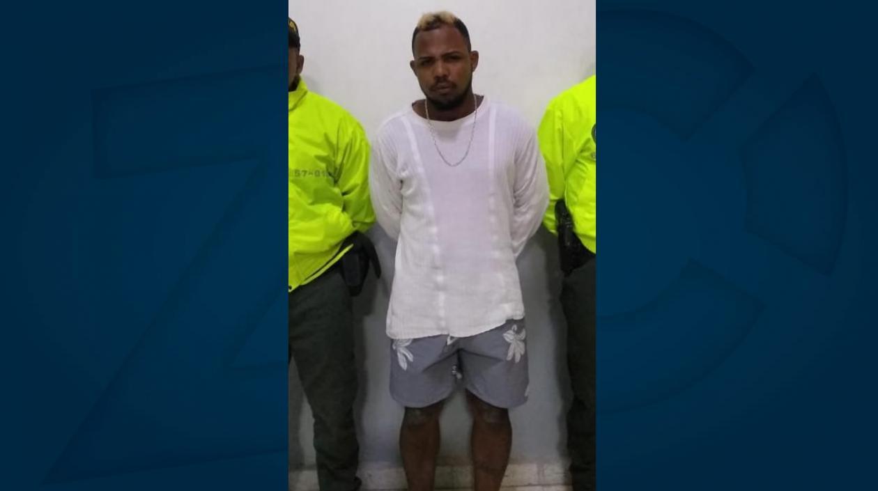 Alias 'Cachete', capturado por la Policía.