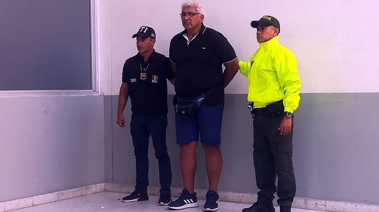 El capturado en la URI de la Fiscalía.