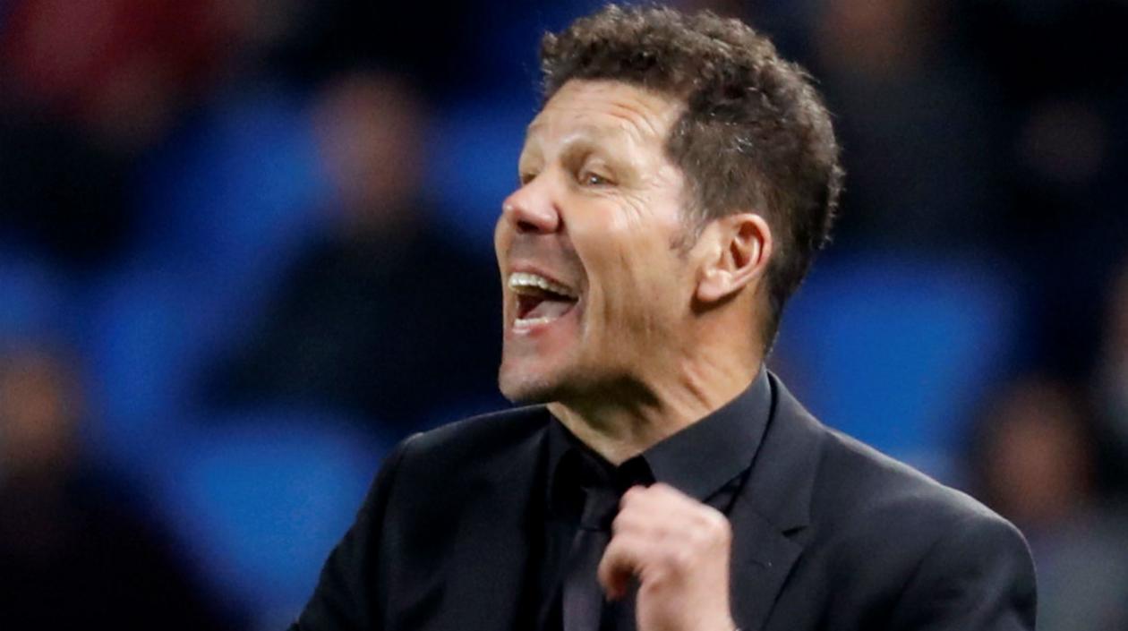Diego Pablo Simeone, técnico del Atlético de Madrid. 