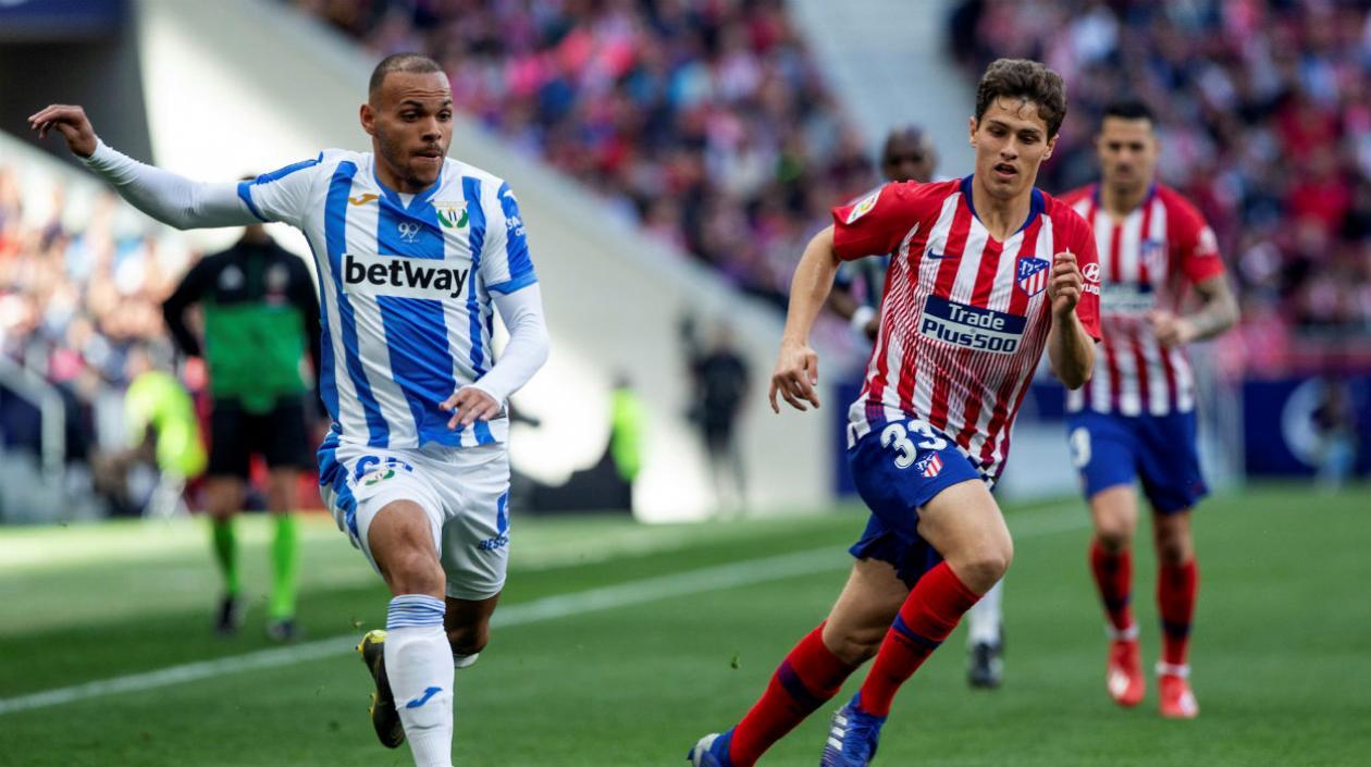 El futbolista samario Andrés Solano, en su debut con el Atlético de Madrid. 
