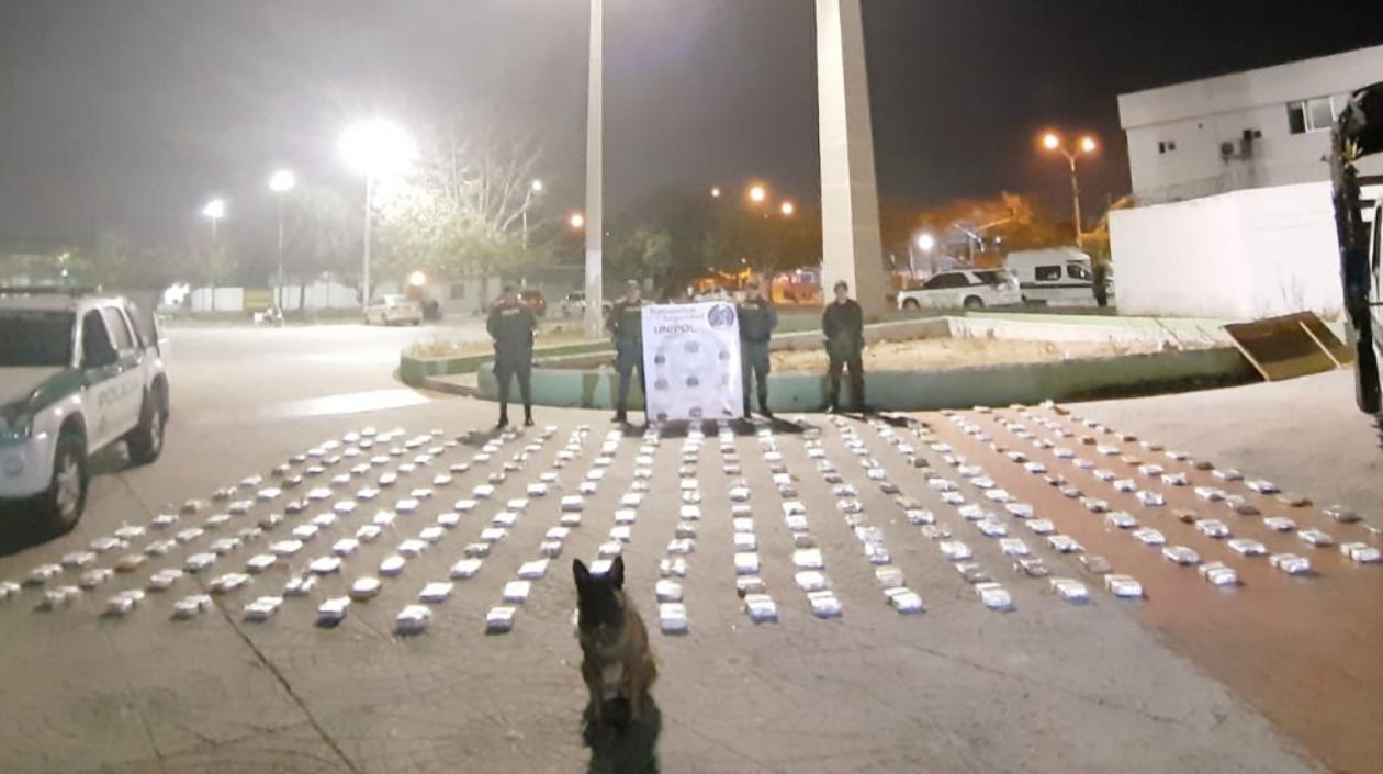 Droga decomisada por la Policía.