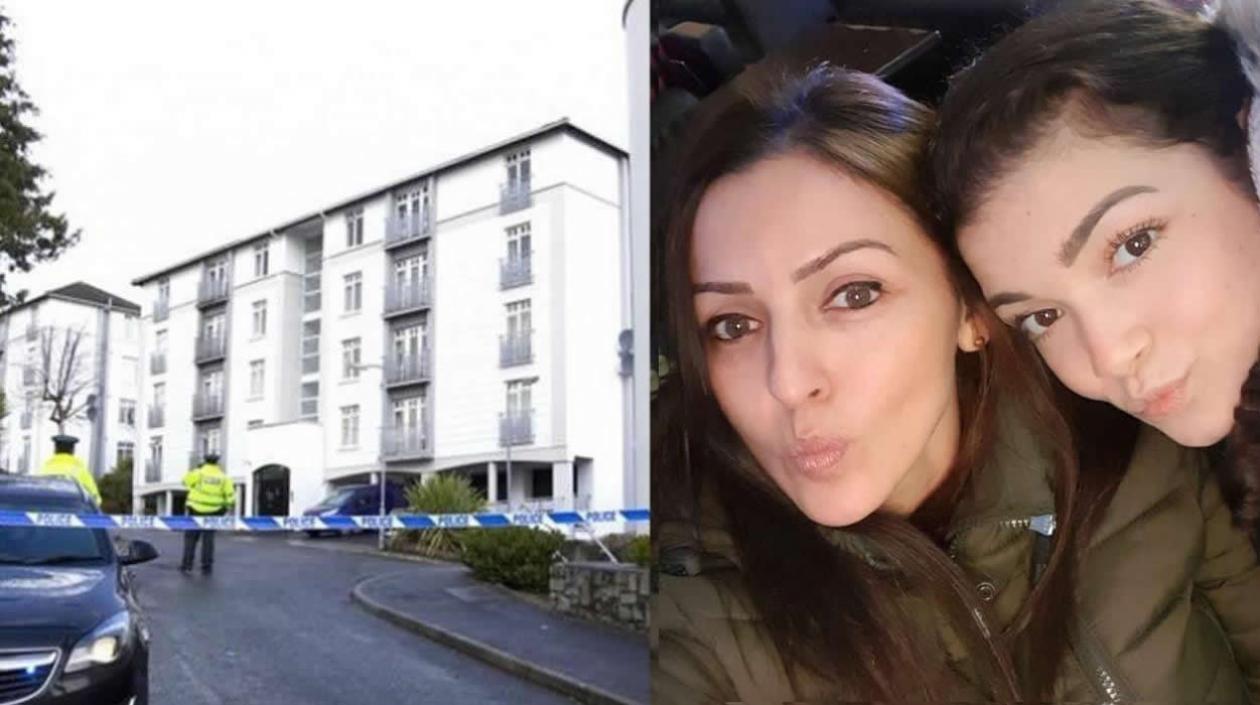 Gisella Irina Marimón Herrera y su hija Allison.