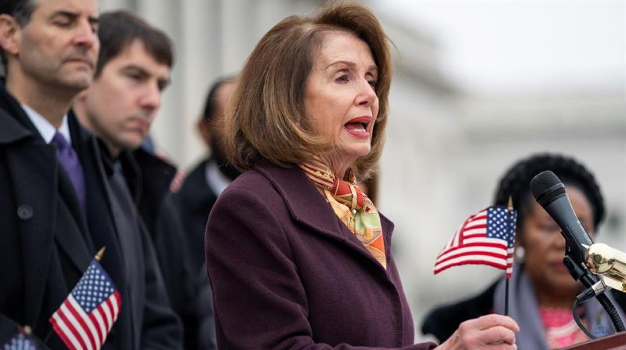 La presidenta de la Cámara Baja, la demócrata Nancy Pelosi.