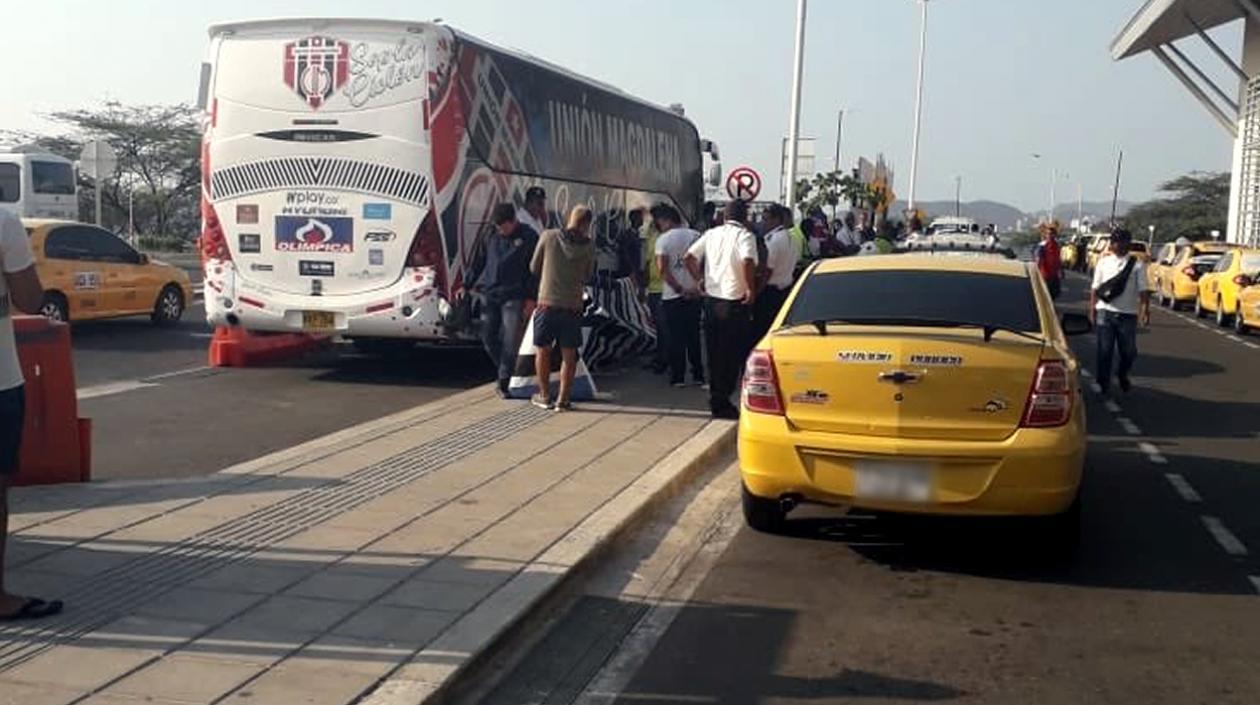 Momentos del incidente. 