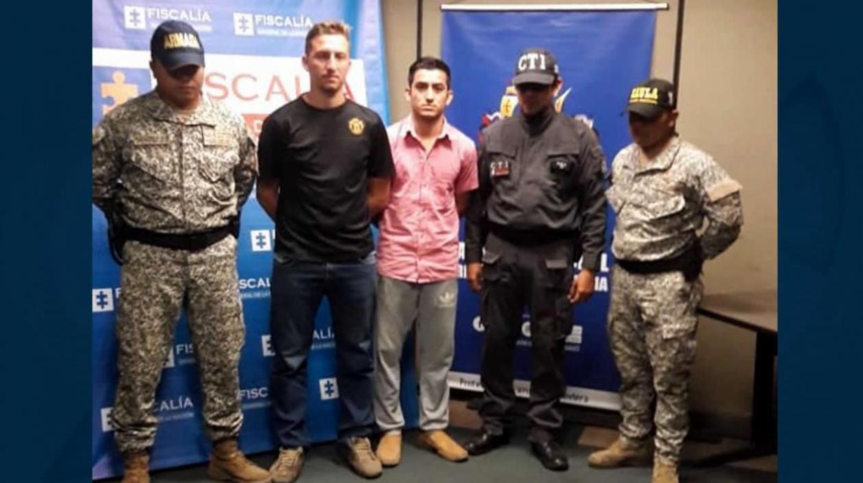 Los dos hombres capturados la semana pasada en Baranoa y Cartagena.