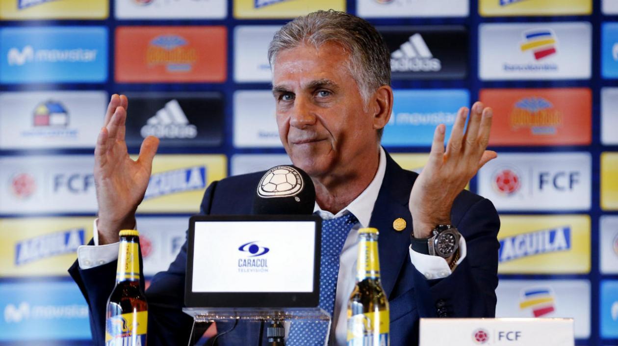 Carlos Queiroz, técnico portugués de la Selección Colombia. 