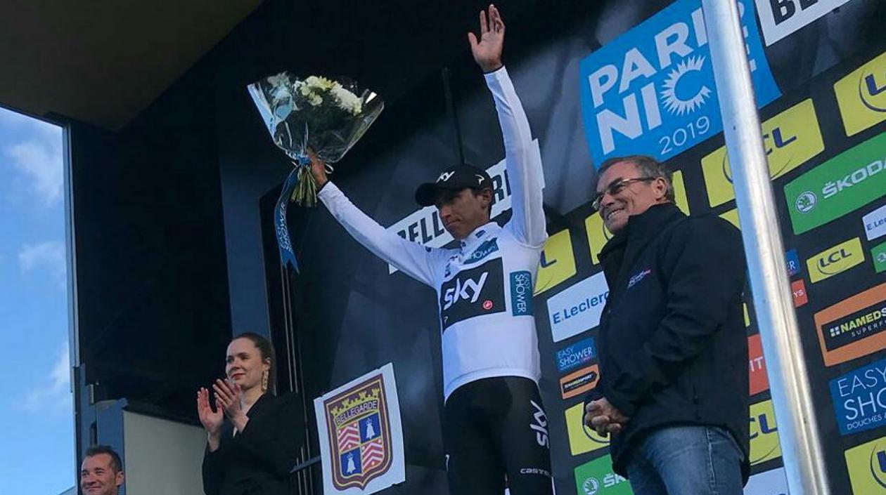 Egan Bernal, ciclista colombiano del Sky. 