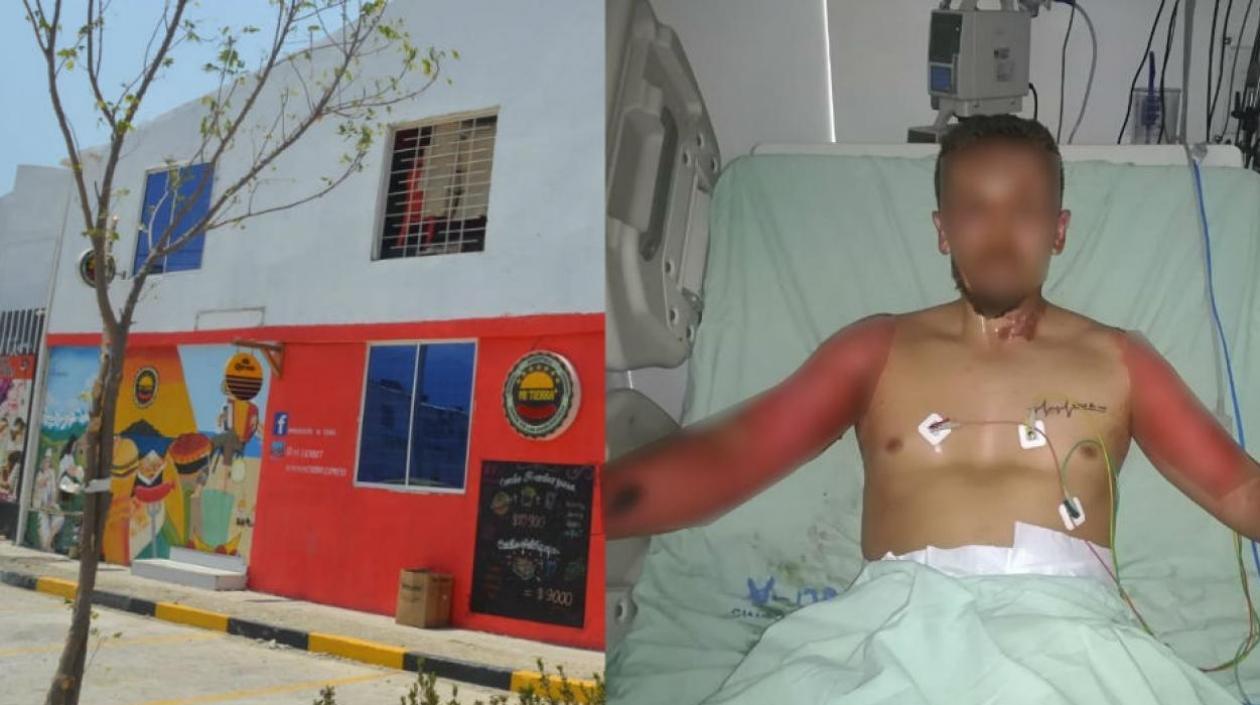 Javier Alejandro Ortiz Culma se mantiene en la UCI del Hospital Julio Méndez Barreneche.