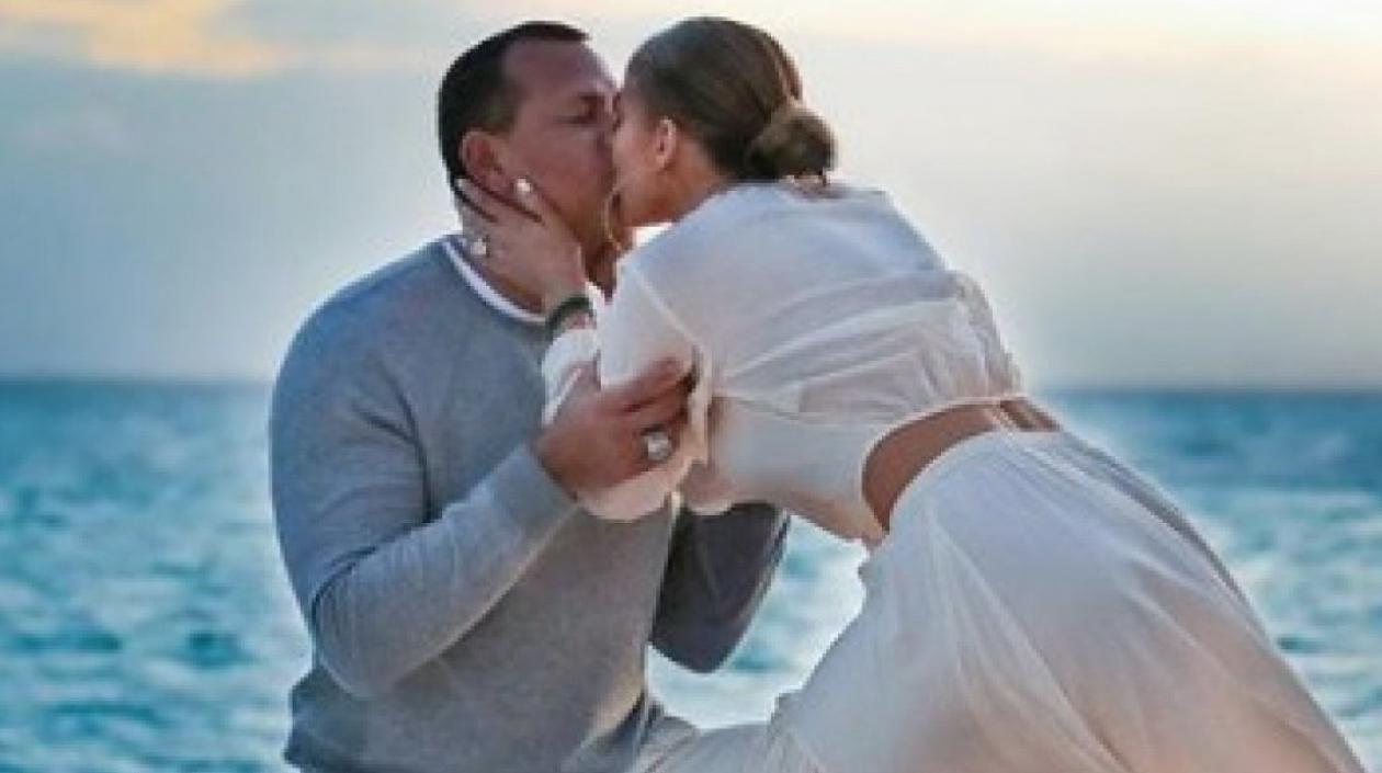 Álex Rodríguez y Jennifer López.