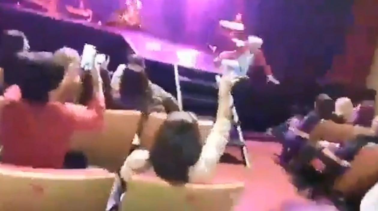 Caída del cantante Sergio Dalma.