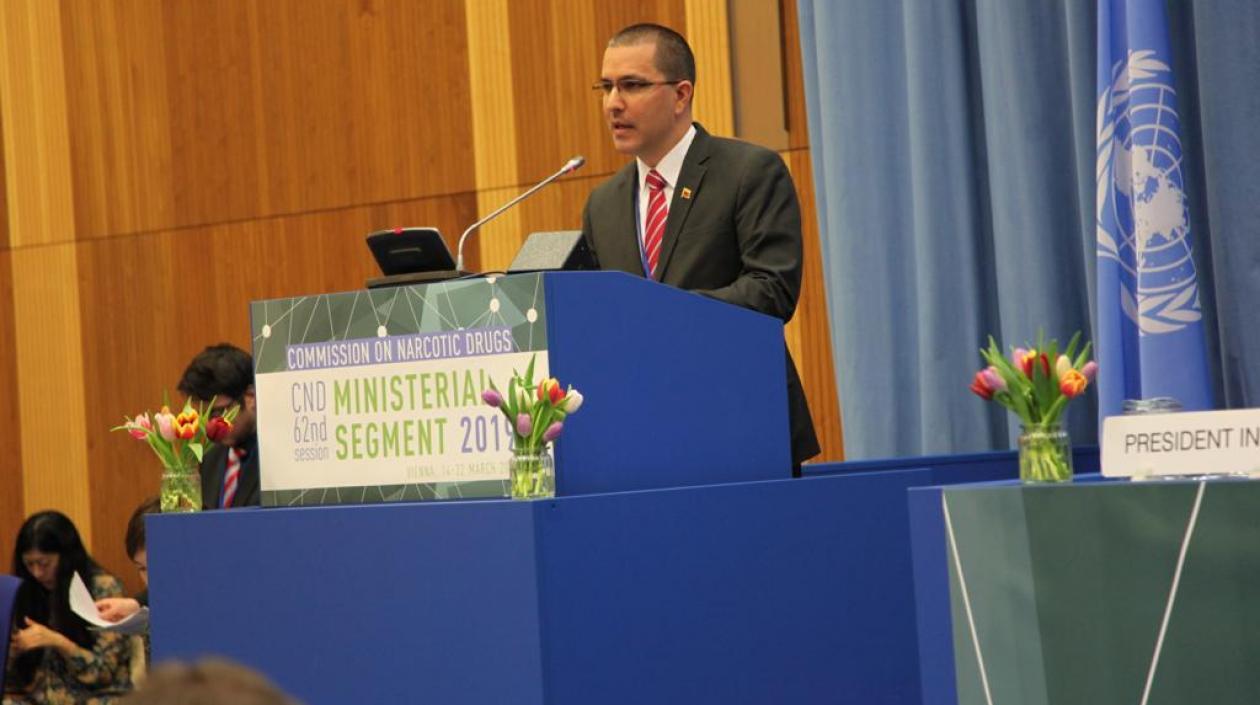 El ministro de Relaciones Exteriores de Venezuela, Jorge Arreaza.