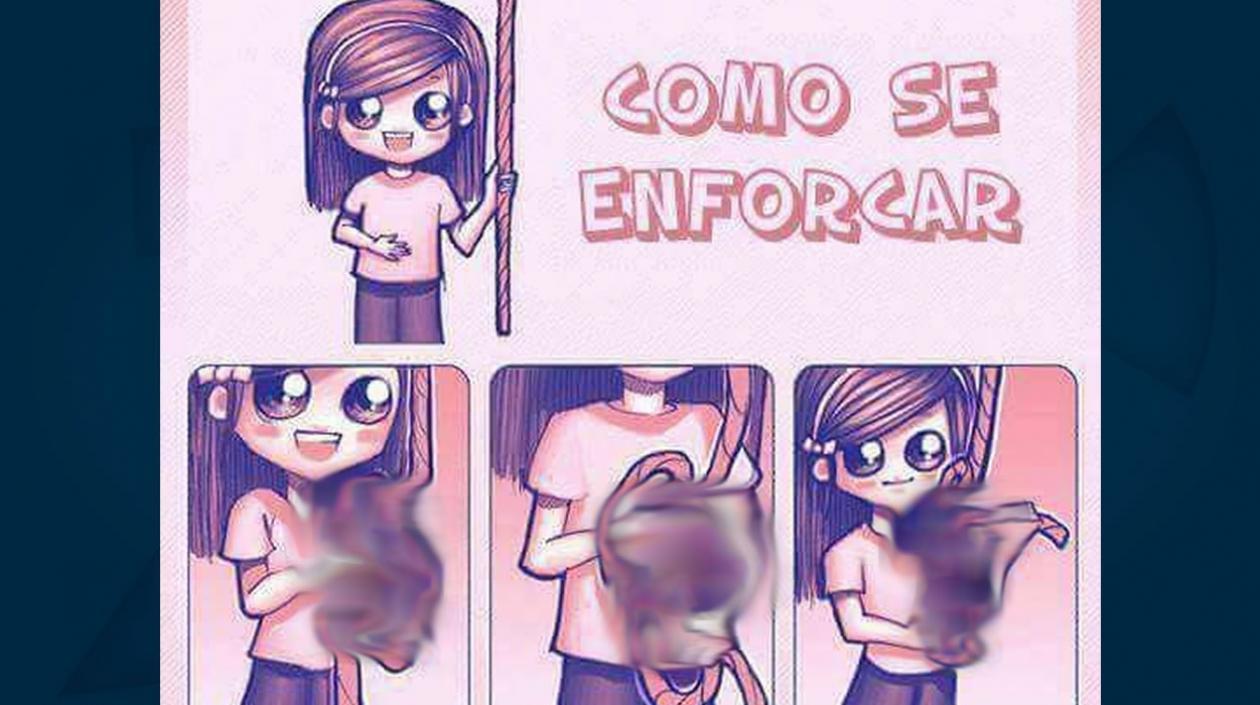 Esta es la imagen que se divulga por redes sociales.