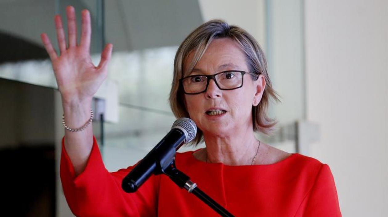 La embajadora de la Unión Europea (UE) en Colombia, Patricia Llombart.