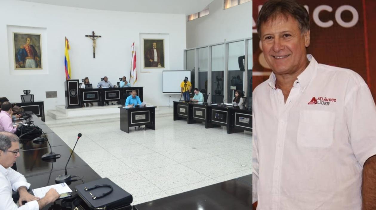 Imagen de la Asamblea del Atlántico y Enrique Vengoechea.