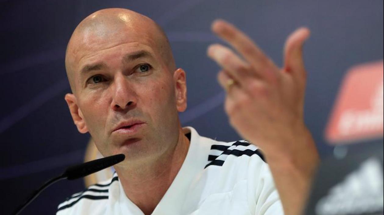 Zinedine Zidane, técnico del Real Madrid.