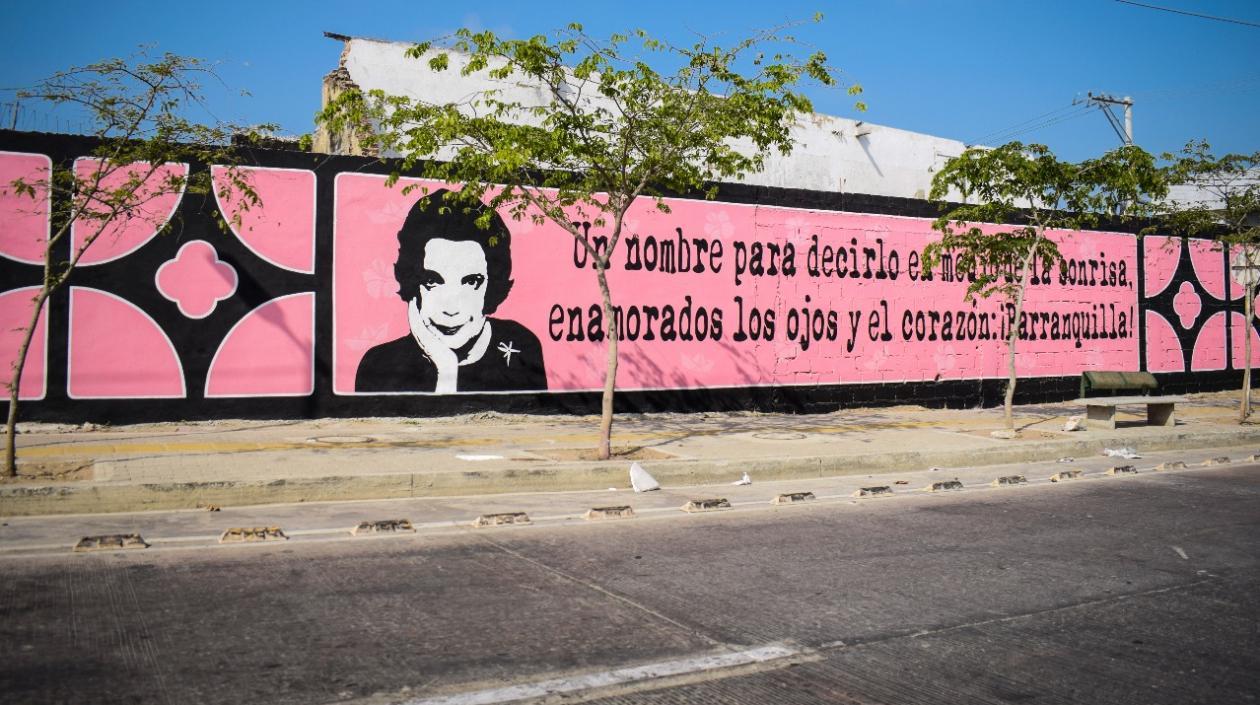 Mural en homenaje a Meira Delmar