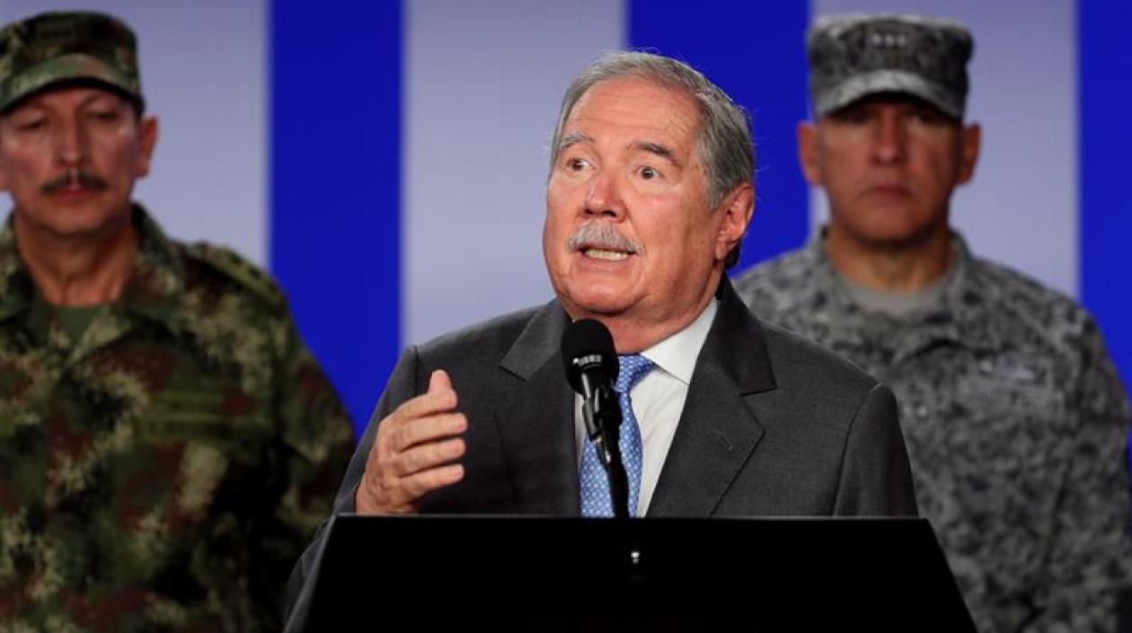 El ministro de Defensa de Colombia, Guillermo Botero