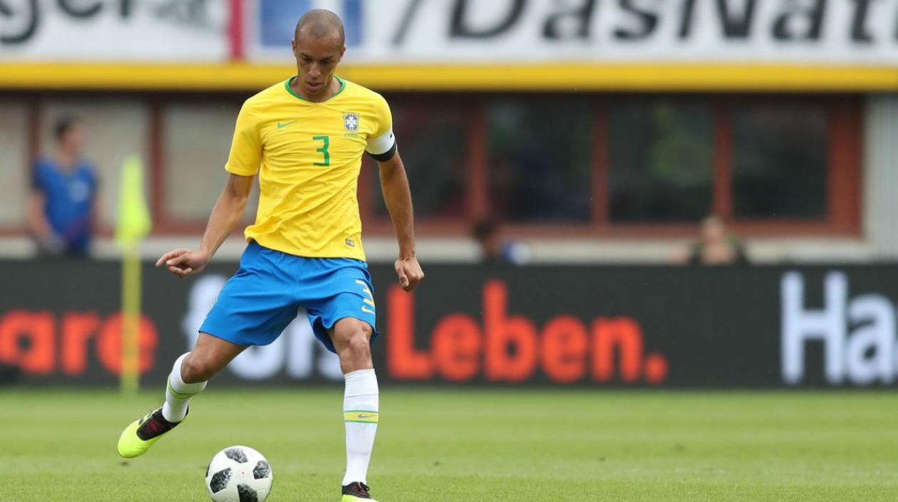 João Miranda, jugador de la Selección Brasil. 
