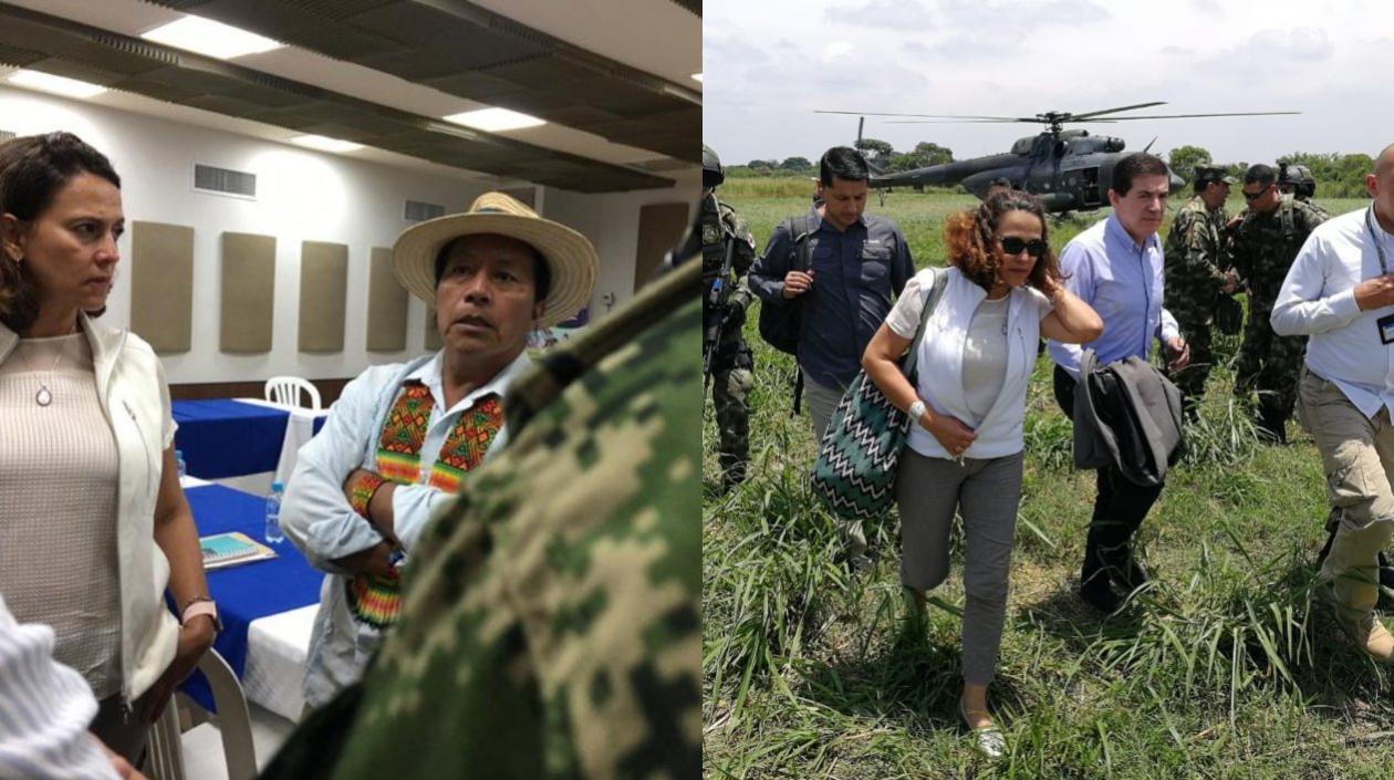 La Comisión del Gobierno Nacional que estableció su centro de operaciones en el municipio de Santander de Quilichao, Cauca.