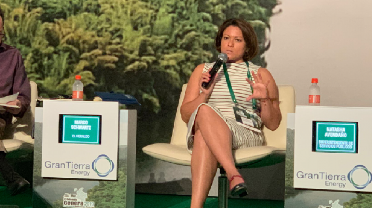 Natasha Avendaño, superintendente de Servicios Públicos.