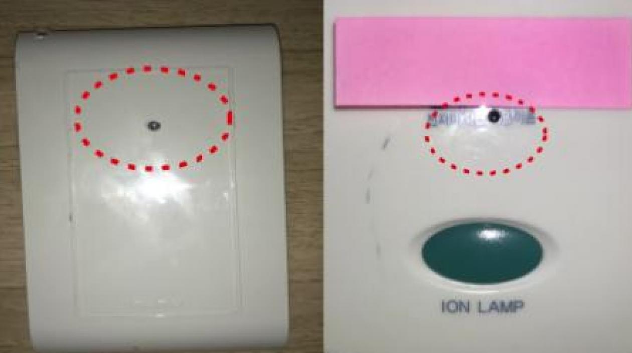 Cámaras en moteles en Corea.