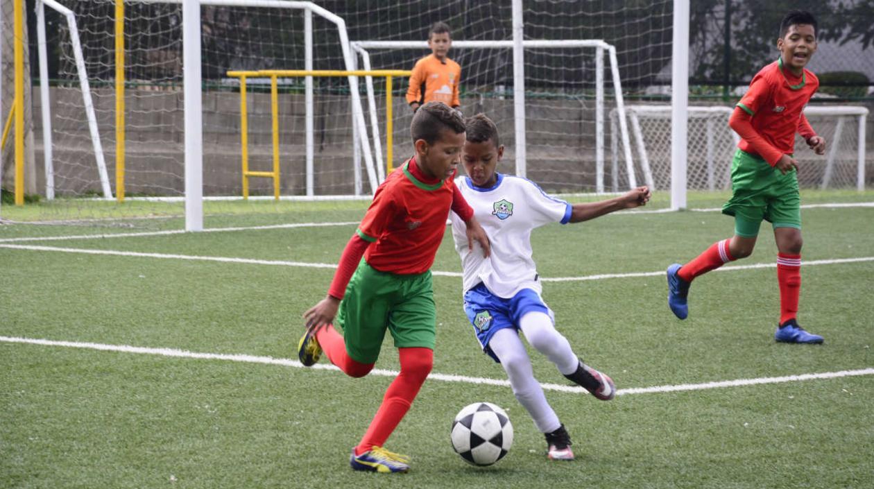 Acción del partido del Barranquilla FC. 