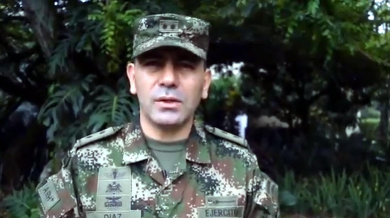 El brigadier general Juvenal Díaz Mateus