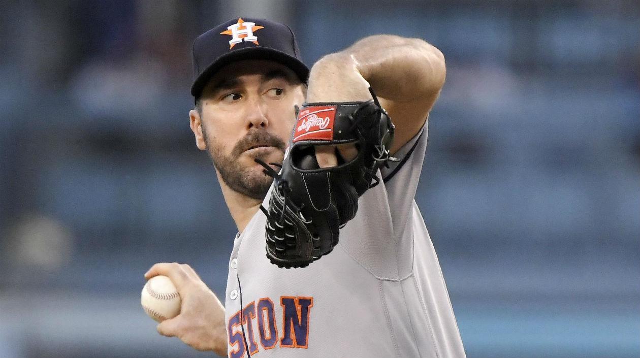 Justin Verlander, lanzador de los Astros de Houston. 