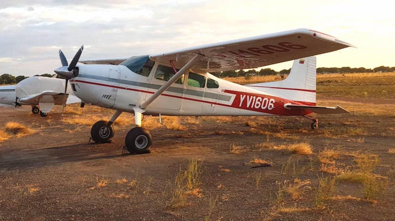 La avioneta accidentada.