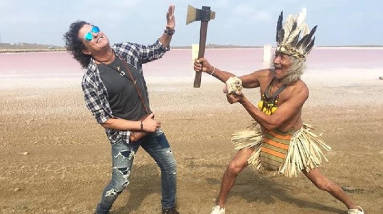 Carlos Vives en las Salinas de Galerazamba.