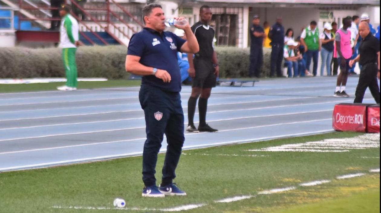 Luis Fernando  Suárez, DT del Junior.