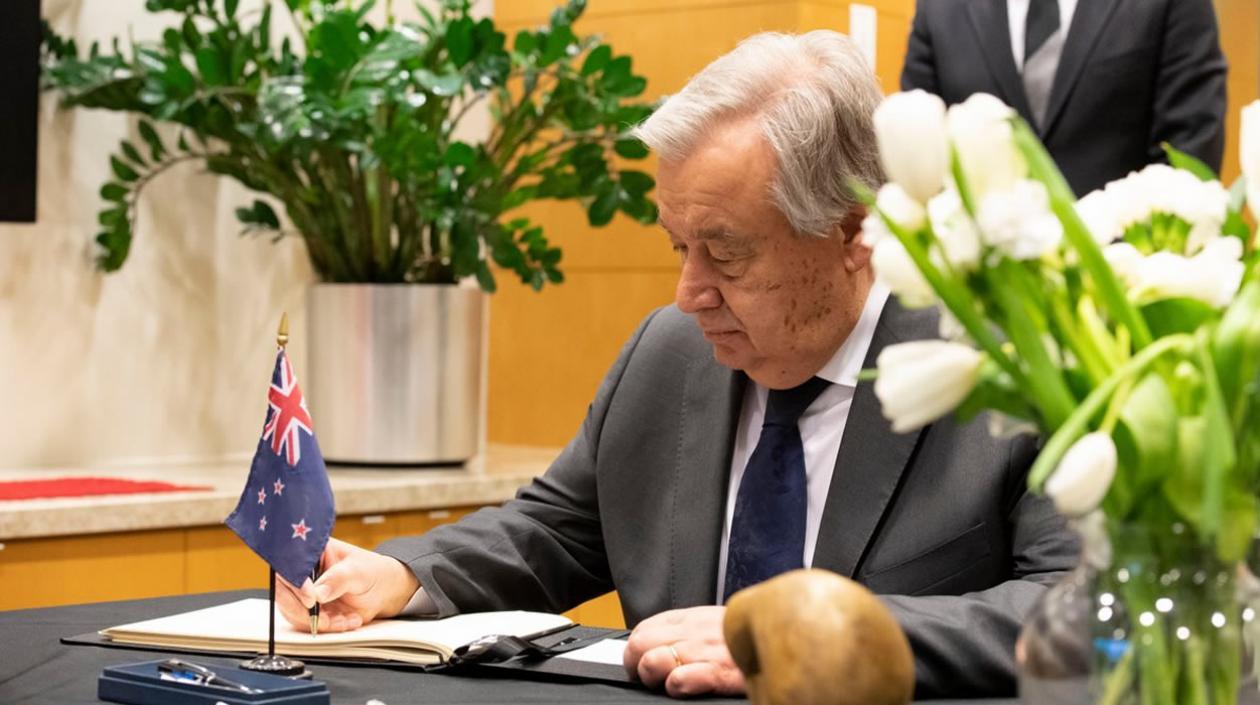 El secretario general de la ONU, António Guterres, 