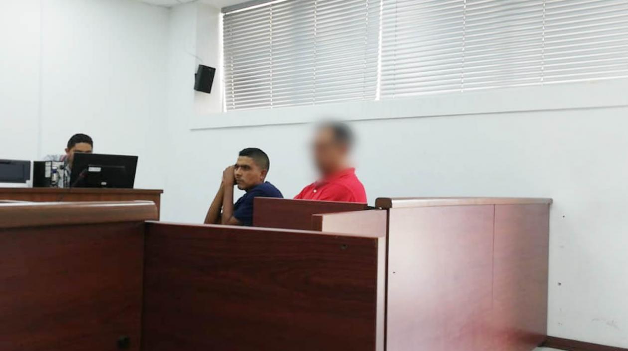 Brayan de Jesús Rivera Hernández durante las audiencias preliminares de hoy.