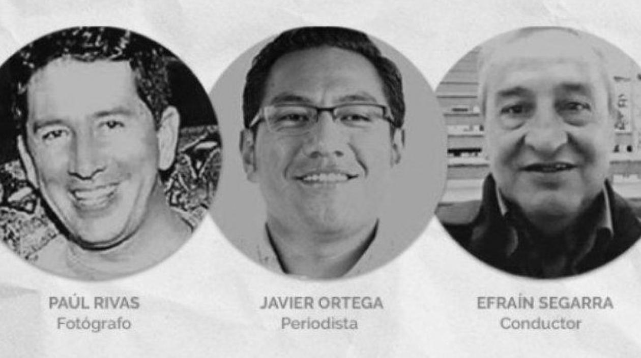 Paul Rivas, Efraín Segarra y Javier Ortega