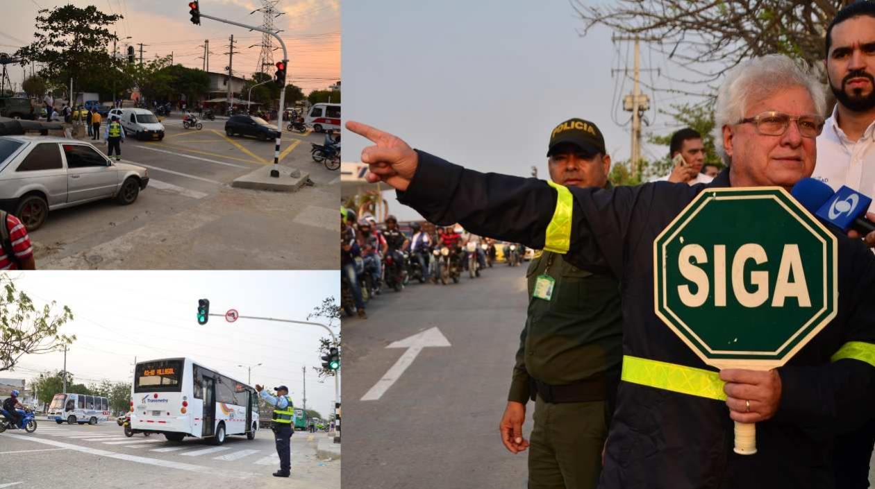 El alcalde de Soledad, Joao Herrera, da vía libre al nuevo tramo.