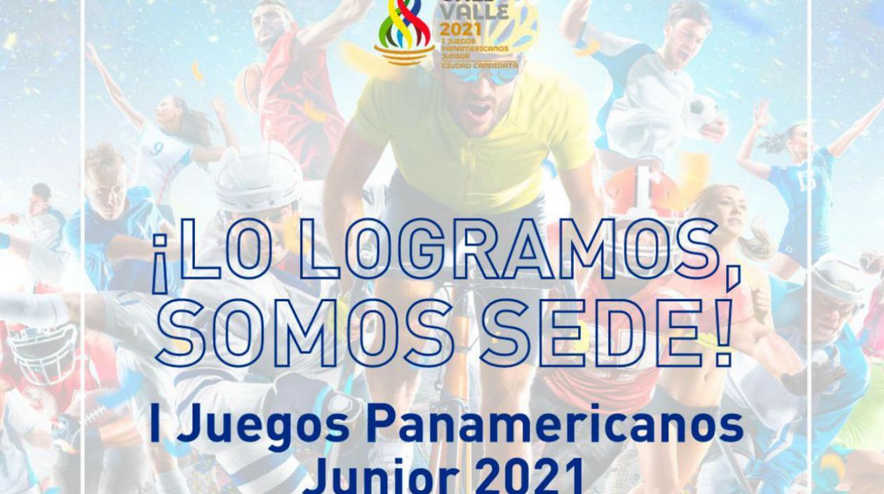 Así celebró su elección como sede de los primeros Juegos Júnior Panamericanos. 