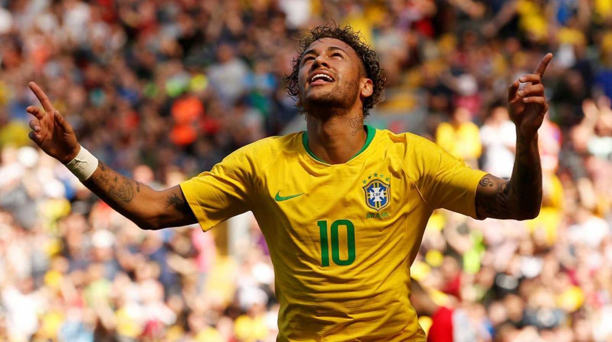 Neymar, delantero brasileño. 