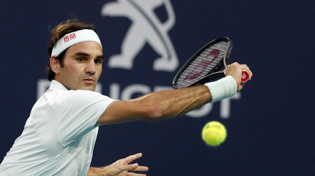 Roger Federer, tenista suizo. 