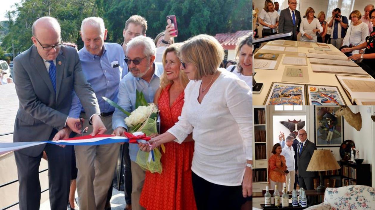 Acto de inauguración del Centro de Restauración Museo Ernest Hemingway, en La Habana.