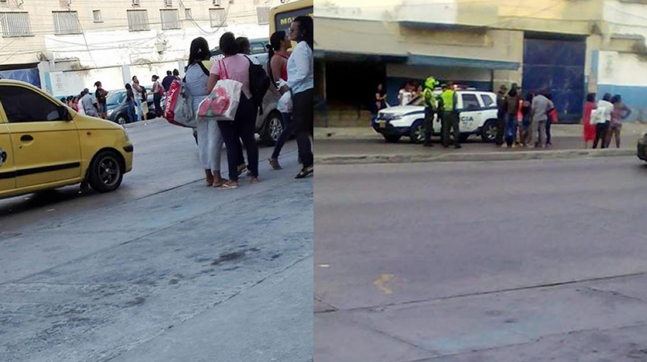 Aspecto de la parte externa de la Cárcel Modelo tras la riña registrada en la parte interna.