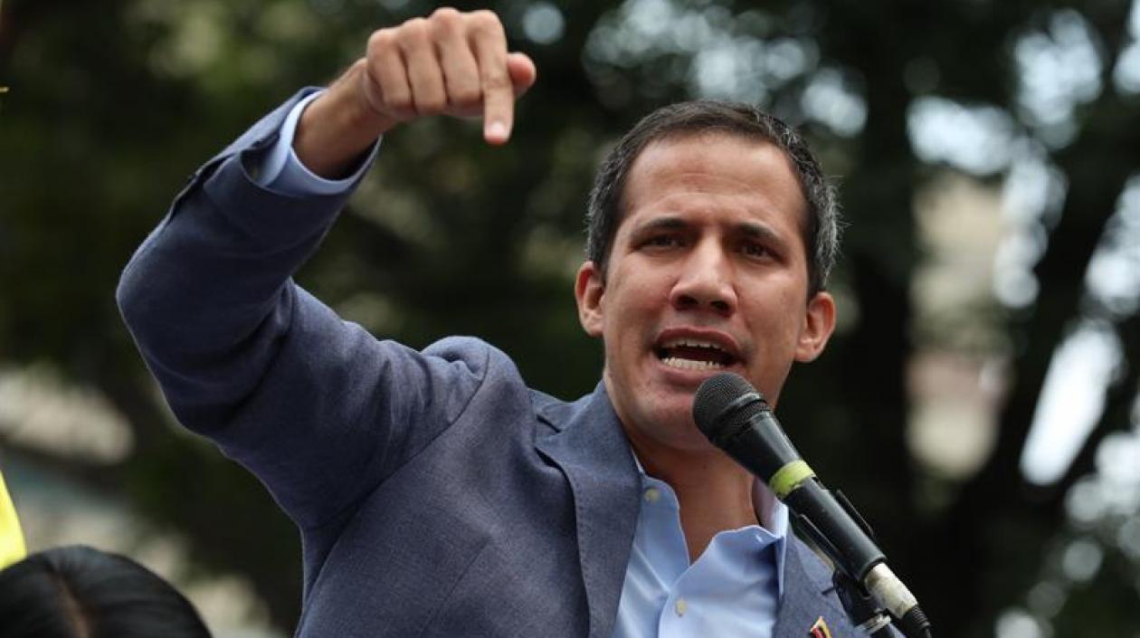 El jefe del Parlamento venezolano, Juan Guaidó
