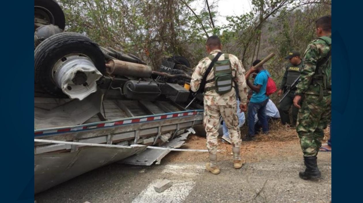 Así quedó el vehículo tras el accidente.