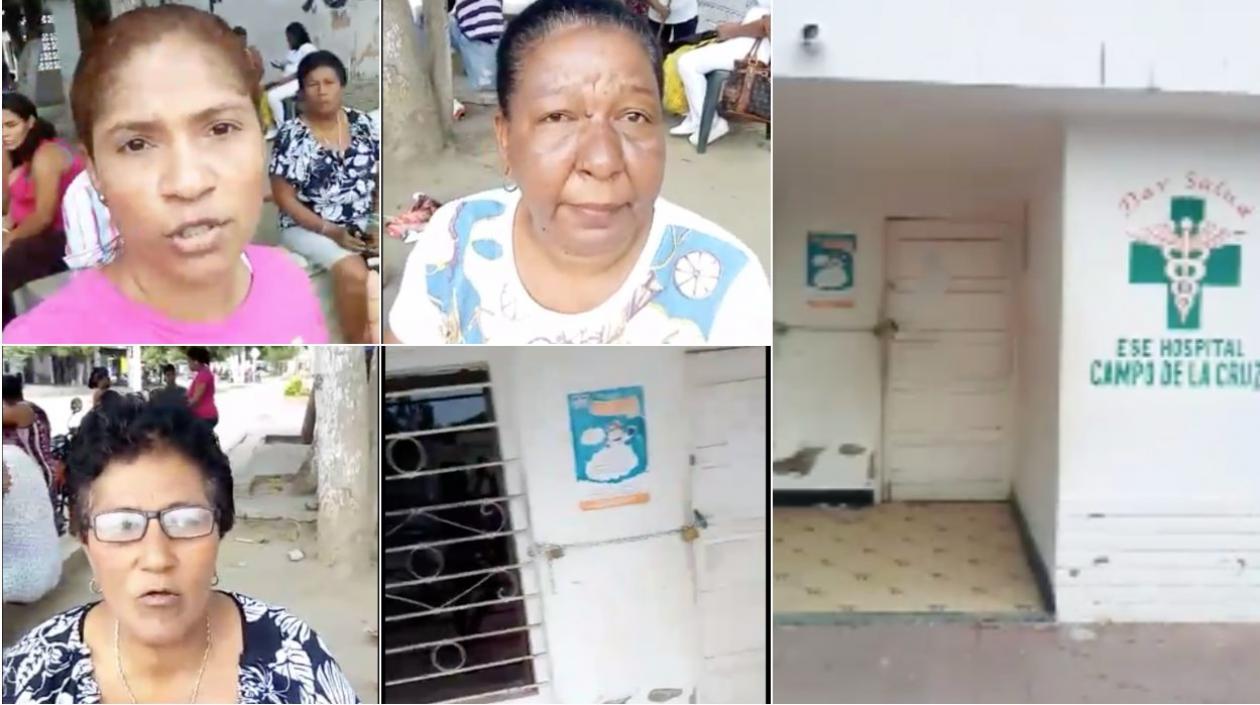 Dueño de casa donde funciona consulta externa de ESE de Campo de la Cruz cerró con candado el lugar porque le deben un año de arriendo.