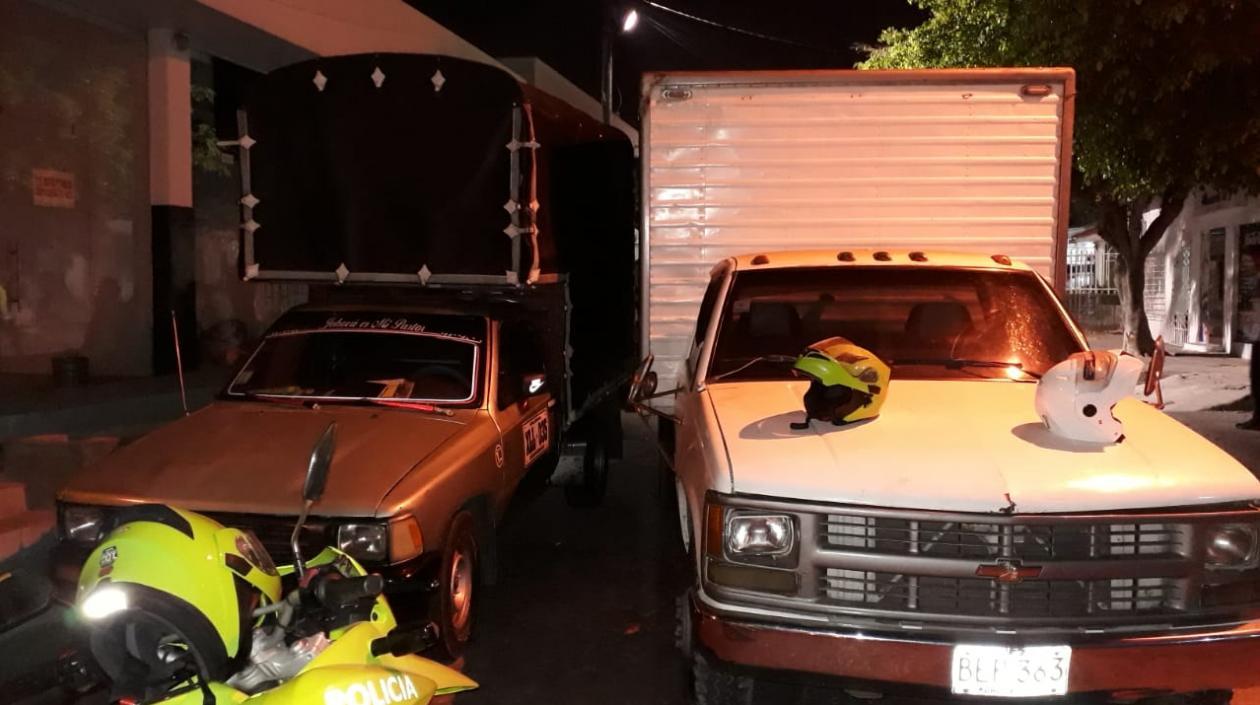 Lugar del accidente en Soledad, donde murió Carlos Arturo Campo Ortiz.