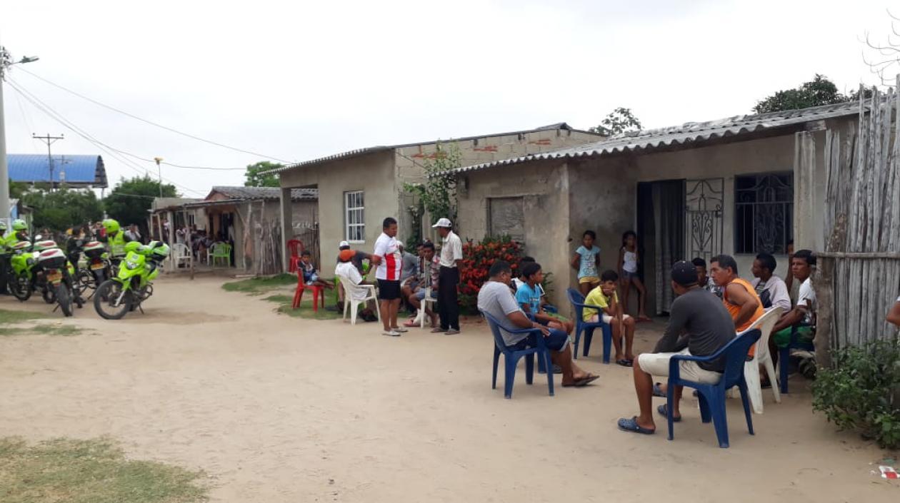 Una vivienda del corregimiento La Retirada, en jurisdicción del municipio de Ponedera