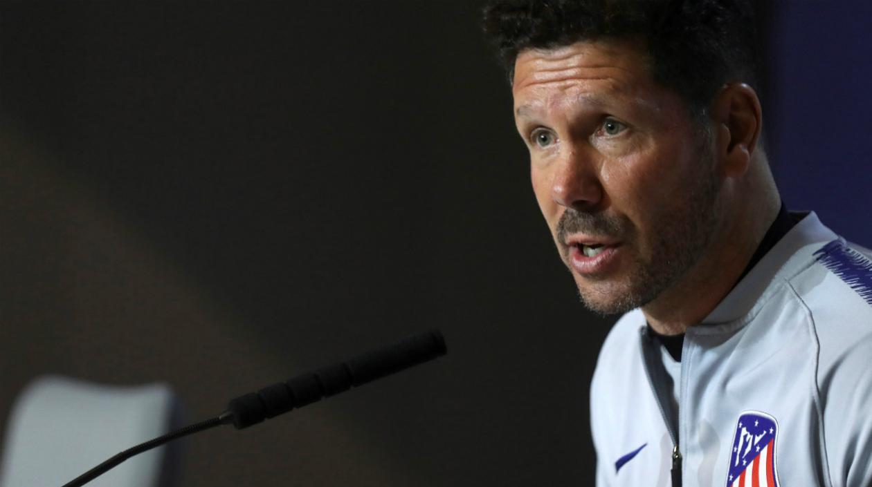 Diego Pablo Simeone, técnico del Atlético de Madrid. 