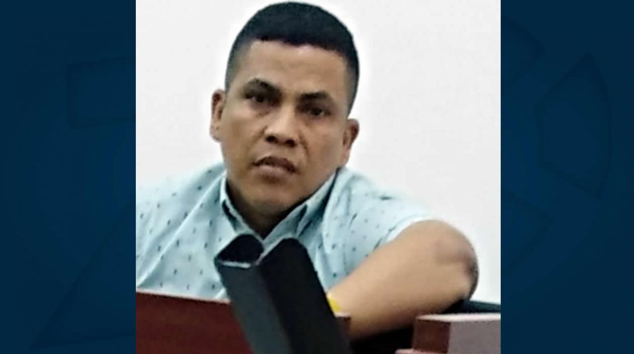 Iván Alberto Barrios De la Hoz durante la audiencia.